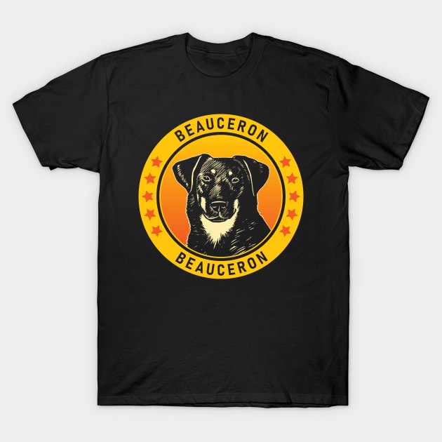 Beauceron Dog Portrait T-Shirt by millersye